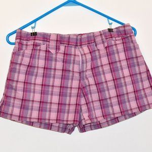 So brand pink/purple plaid shorts
